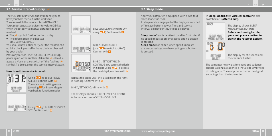 VDO WL X1 DW User Manual | Page 19 / 264