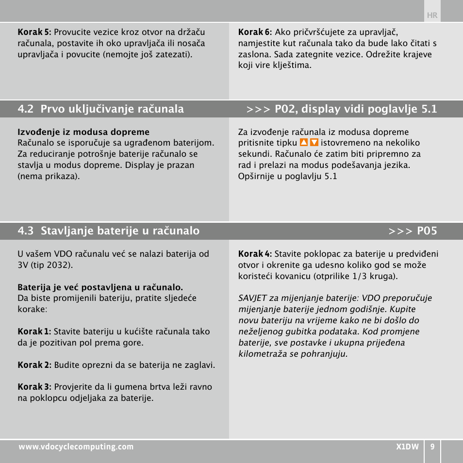 VDO WL X1 DW User Manual | Page 201 / 264