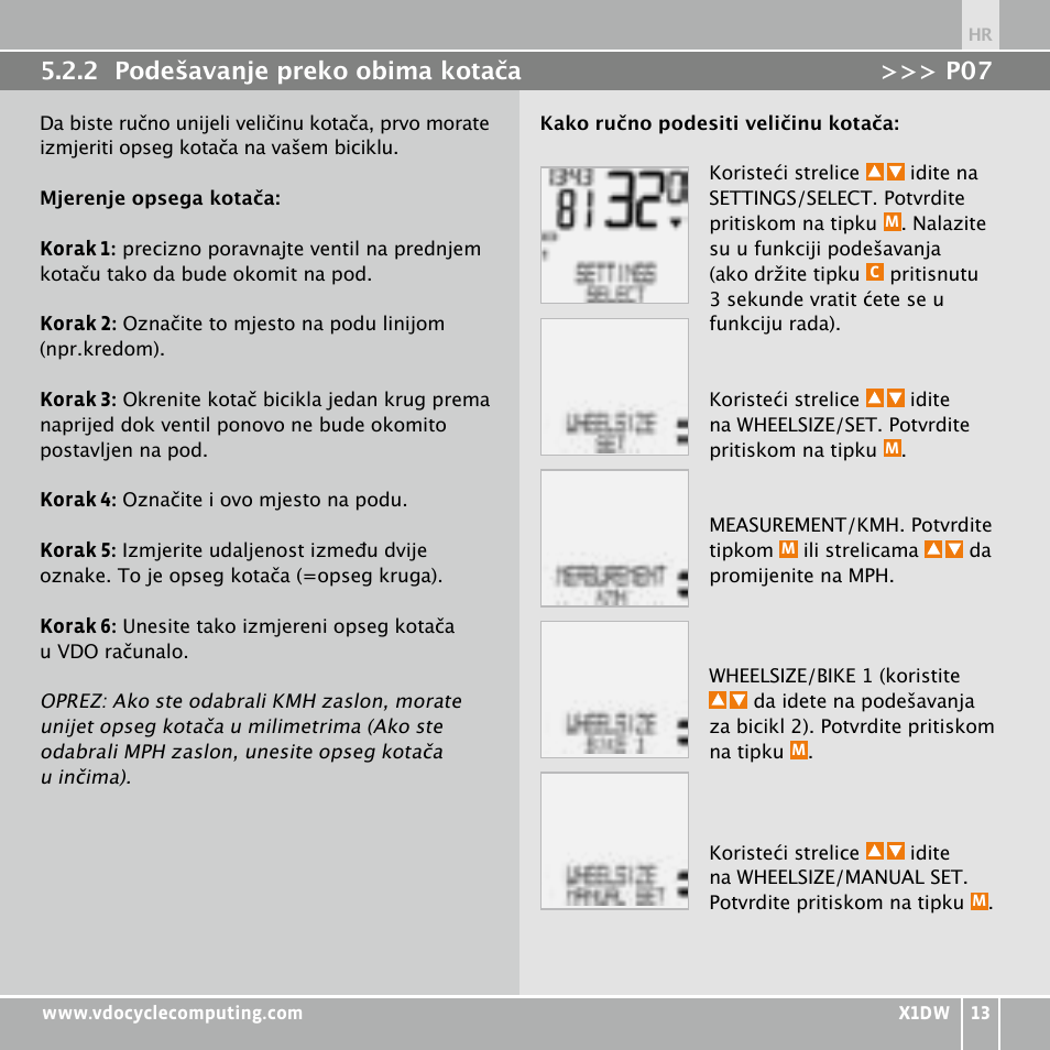 VDO WL X1 DW User Manual | Page 205 / 264