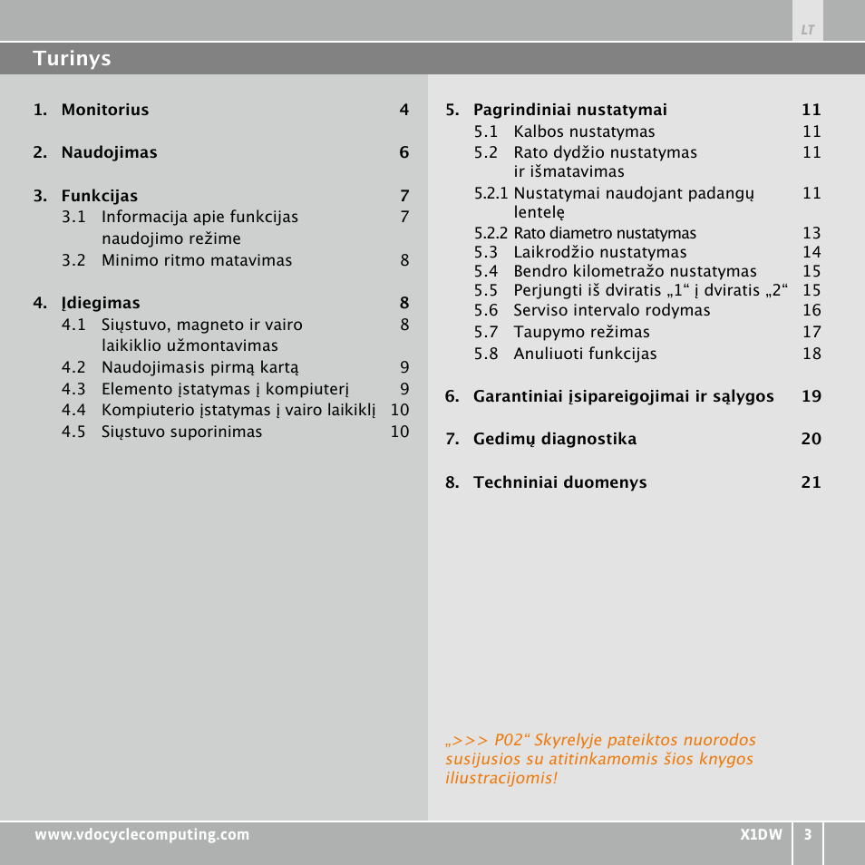 VDO WL X1 DW User Manual | Page 219 / 264