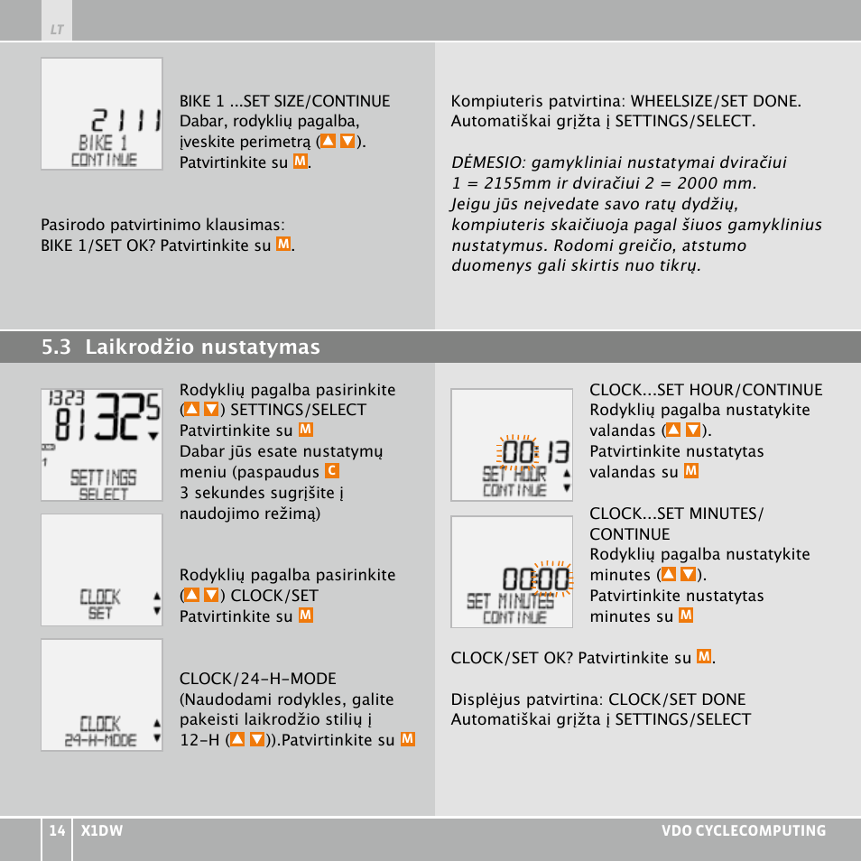 VDO WL X1 DW User Manual | Page 230 / 264