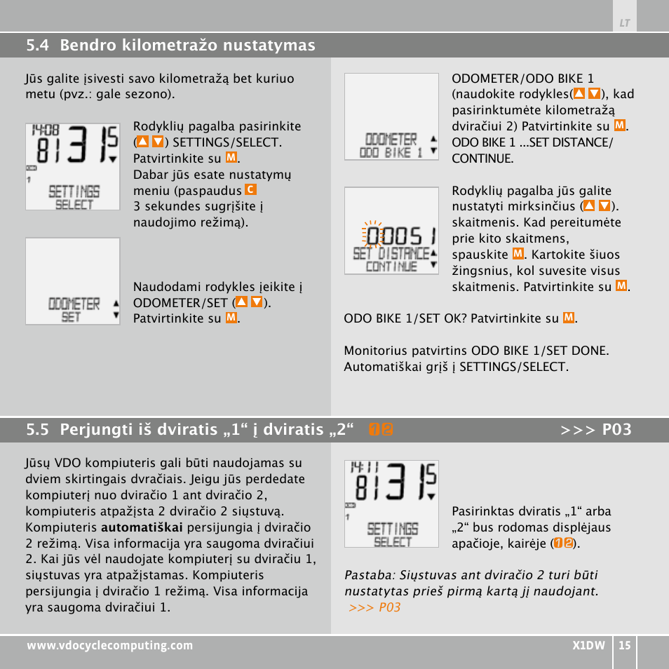 VDO WL X1 DW User Manual | Page 231 / 264