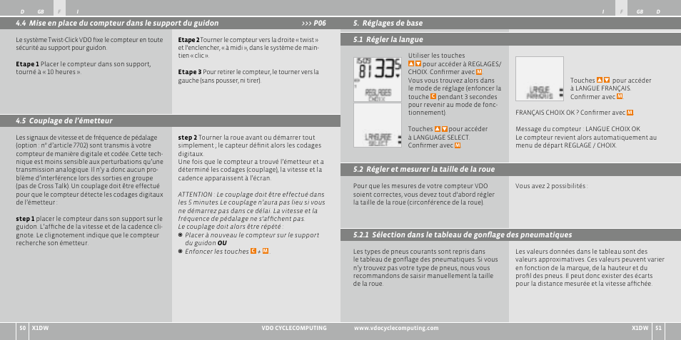 VDO WL X1 DW User Manual | Page 26 / 264