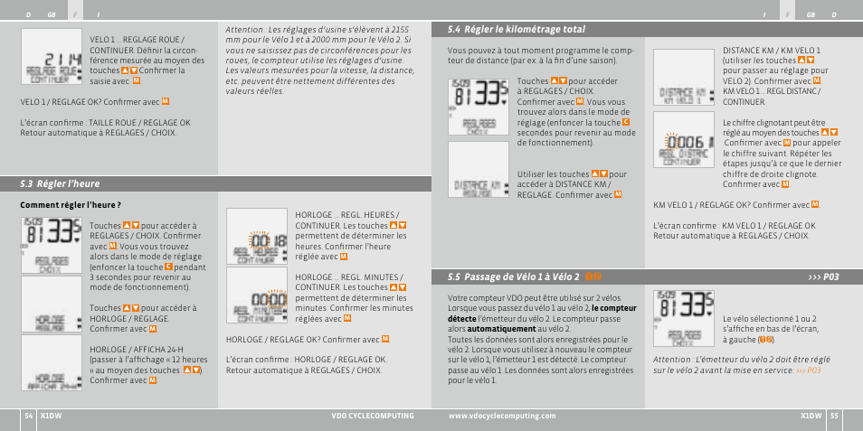 VDO WL X1 DW User Manual | Page 28 / 264