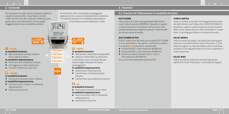 VDO WL X1 DW User Manual | Page 34 / 264