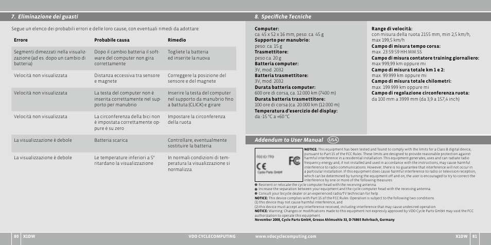 VDO WL X1 DW User Manual | Page 41 / 264