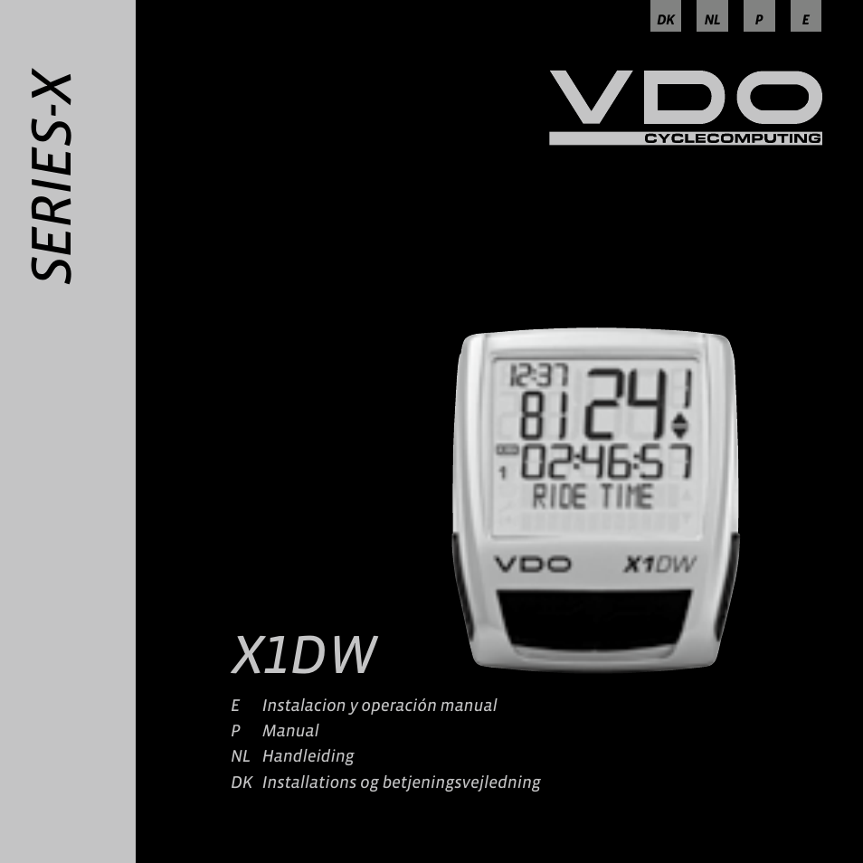 Ba_x1dw_dk_nl_p_e, Se r ie s- x, X1dw | VDO WL X1 DW User Manual | Page 44 / 264