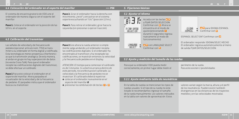 VDO WL X1 DW User Manual | Page 49 / 264