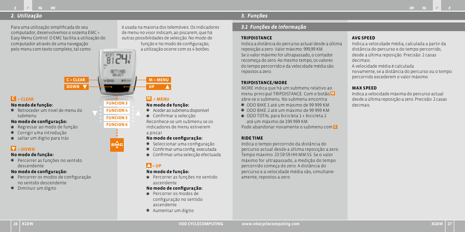 VDO WL X1 DW User Manual | Page 57 / 264