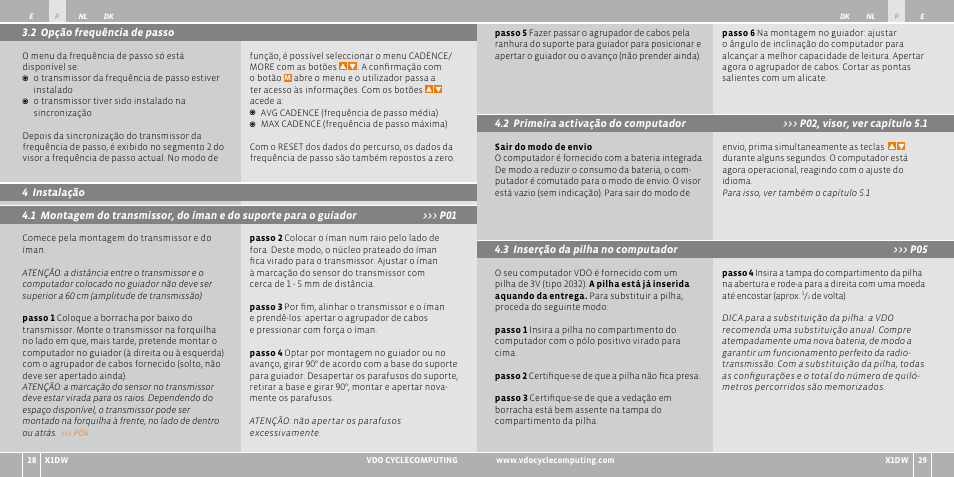 VDO WL X1 DW User Manual | Page 58 / 264