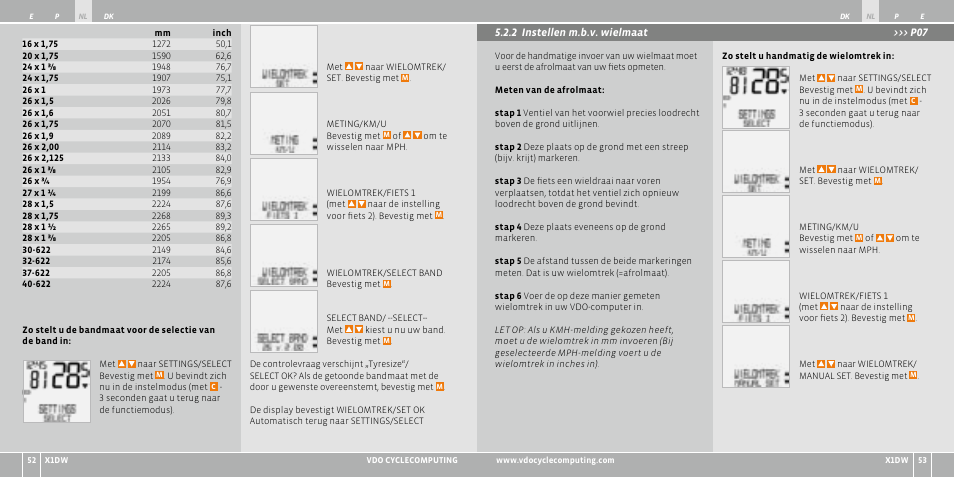 VDO WL X1 DW User Manual | Page 70 / 264