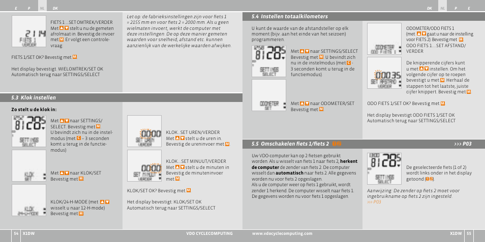 VDO WL X1 DW User Manual | Page 71 / 264