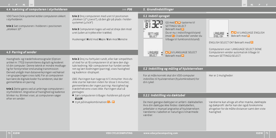 VDO WL X1 DW User Manual | Page 79 / 264