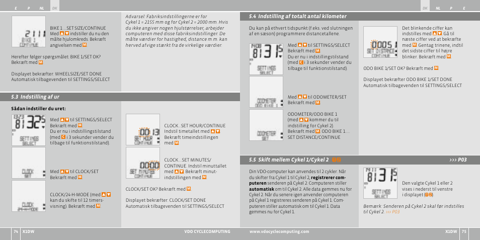 VDO WL X1 DW User Manual | Page 81 / 264