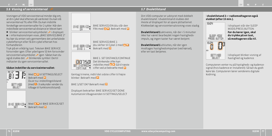 VDO WL X1 DW User Manual | Page 82 / 264