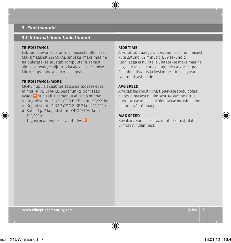 VDO WL X1 DW User Manual | Page 93 / 264
