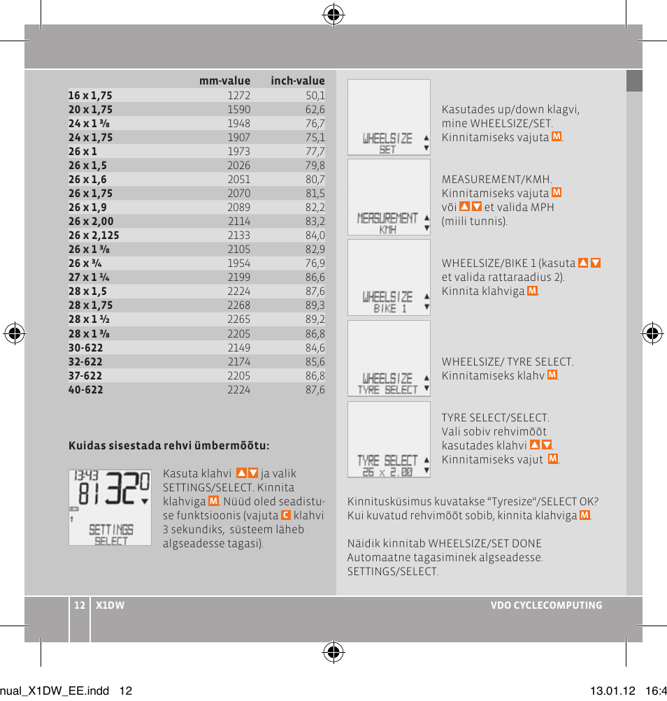 VDO WL X1 DW User Manual | Page 98 / 264