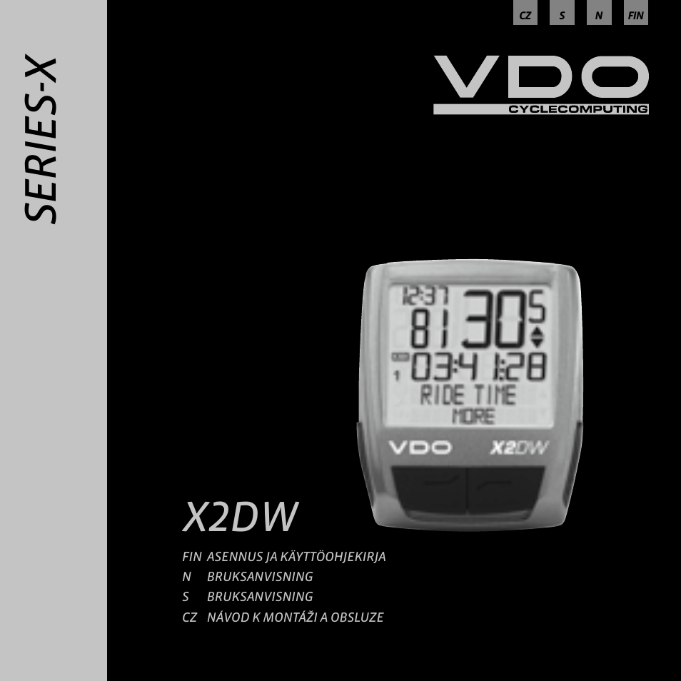 Ba_x2dw_fin_n_s_cz, Se ri es -x, X2dw | VDO WL X2 DW User Manual | Page 119 / 336
