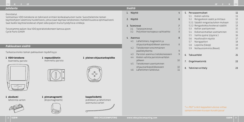 VDO WL X2 DW User Manual | Page 120 / 336