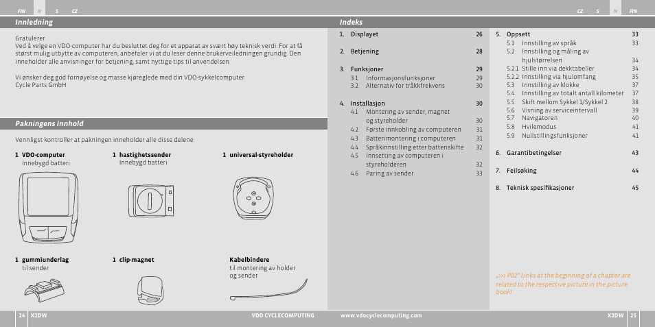 VDO WL X2 DW User Manual | Page 131 / 336