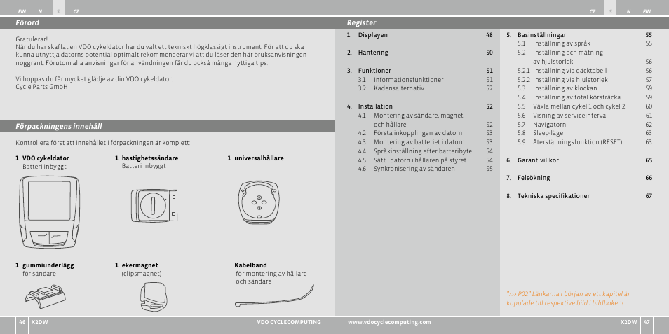 VDO WL X2 DW User Manual | Page 142 / 336