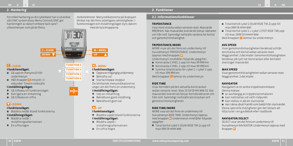 VDO WL X2 DW User Manual | Page 144 / 336