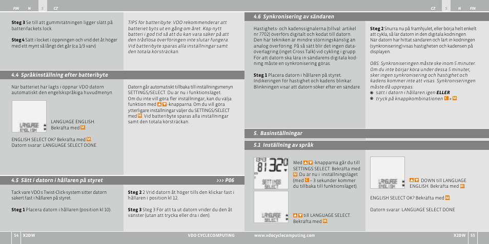 VDO WL X2 DW User Manual | Page 146 / 336