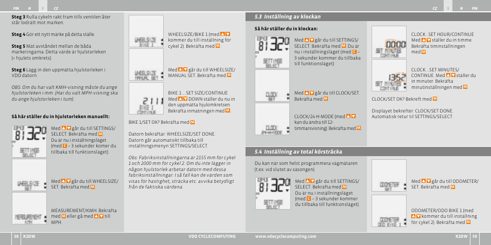VDO WL X2 DW User Manual | Page 148 / 336