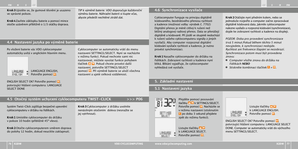 VDO WL X2 DW User Manual | Page 157 / 336