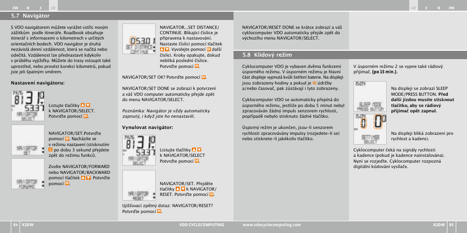 VDO WL X2 DW User Manual | Page 161 / 336