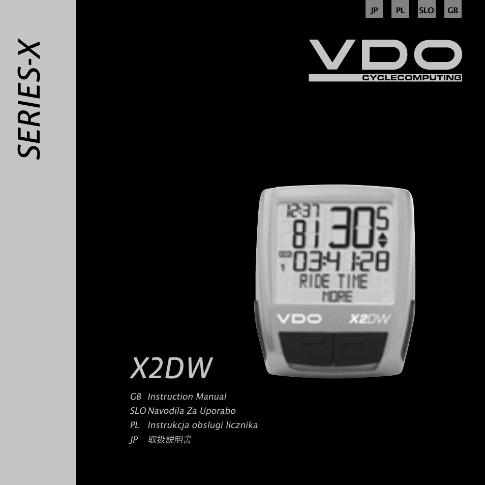 Ba_x2dw_gb_slo_pl_jp, Se ri es -x, X2dw | VDO WL X2 DW User Manual | Page 166 / 336