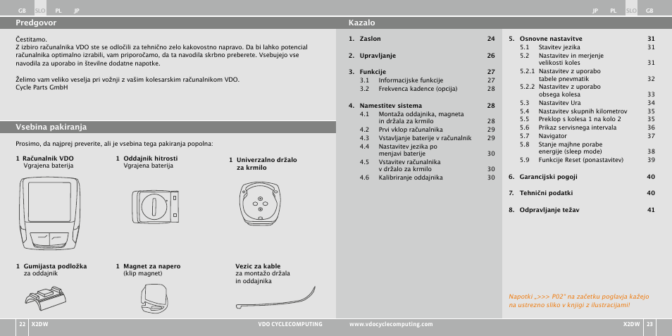 VDO WL X2 DW User Manual | Page 177 / 336