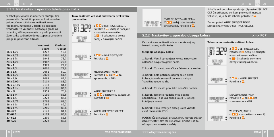 VDO WL X2 DW User Manual | Page 182 / 336