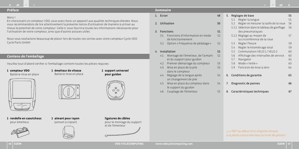 VDO WL X2 DW User Manual | Page 24 / 336