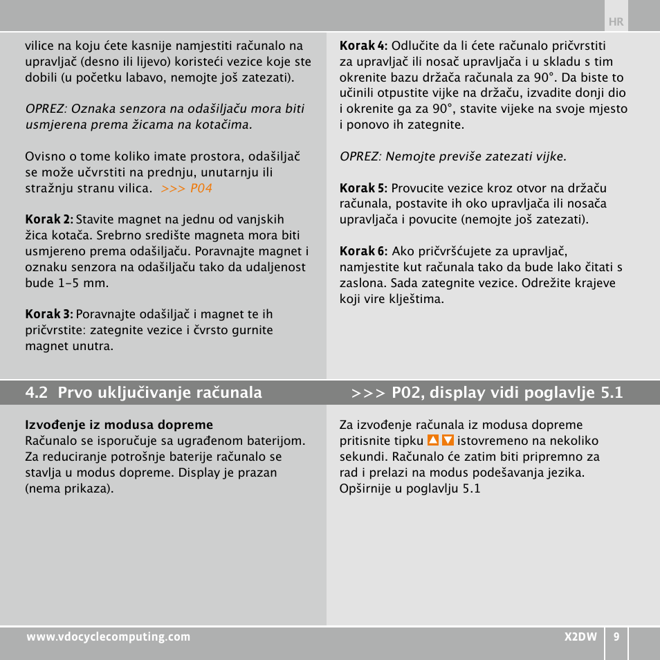 VDO WL X2 DW User Manual | Page 243 / 336