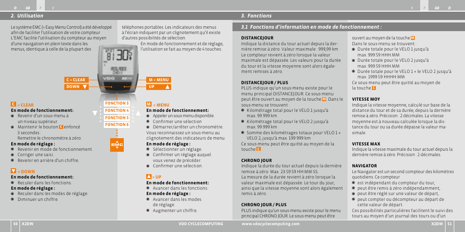 VDO WL X2 DW User Manual | Page 26 / 336