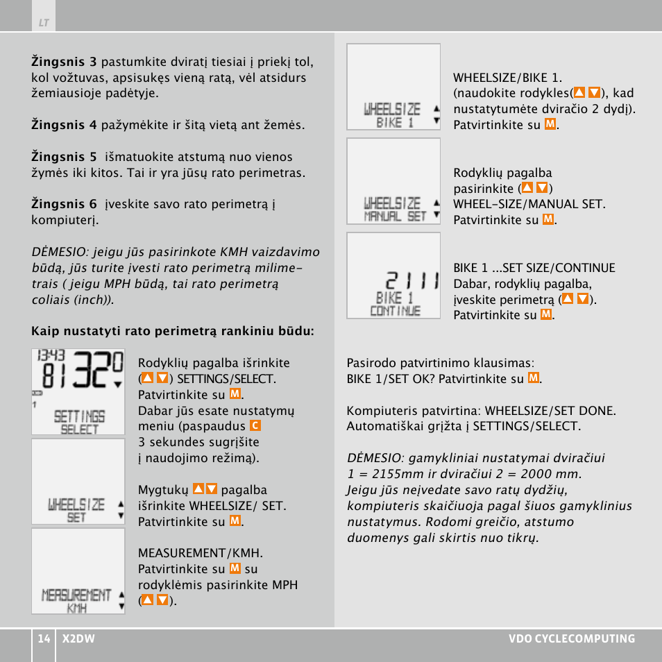 VDO WL X2 DW User Manual | Page 274 / 336