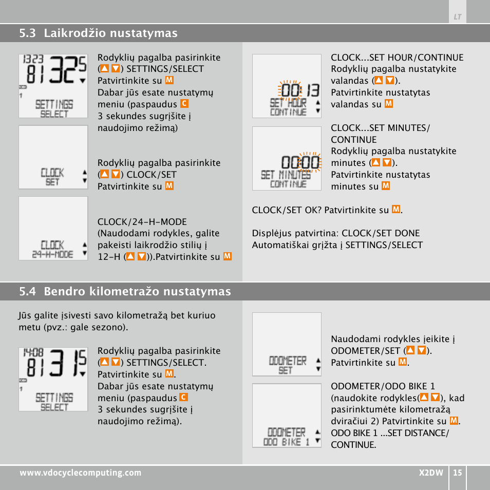 VDO WL X2 DW User Manual | Page 275 / 336