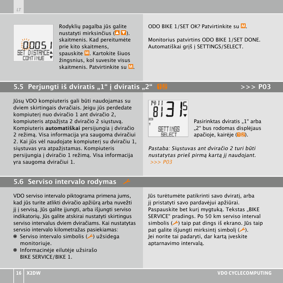 VDO WL X2 DW User Manual | Page 276 / 336