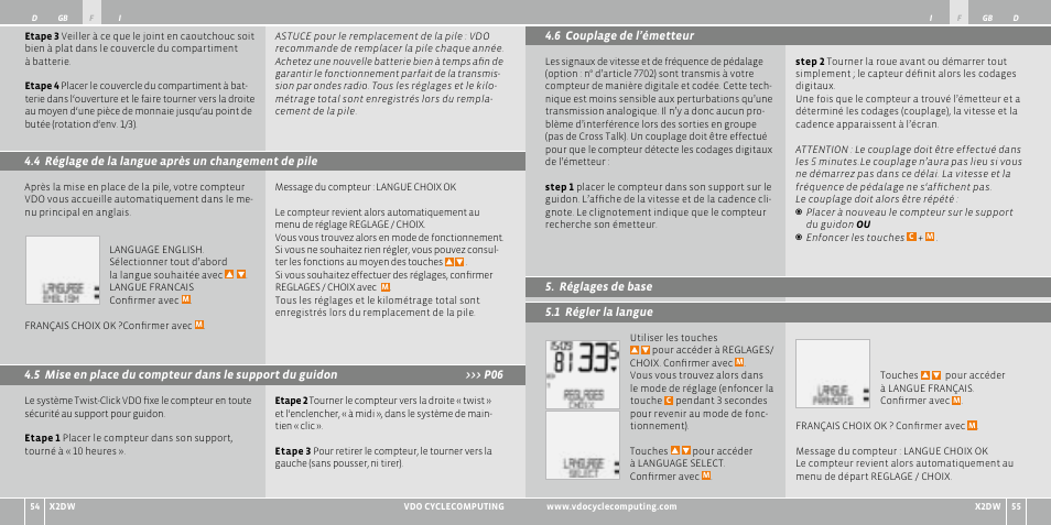 VDO WL X2 DW User Manual | Page 28 / 336