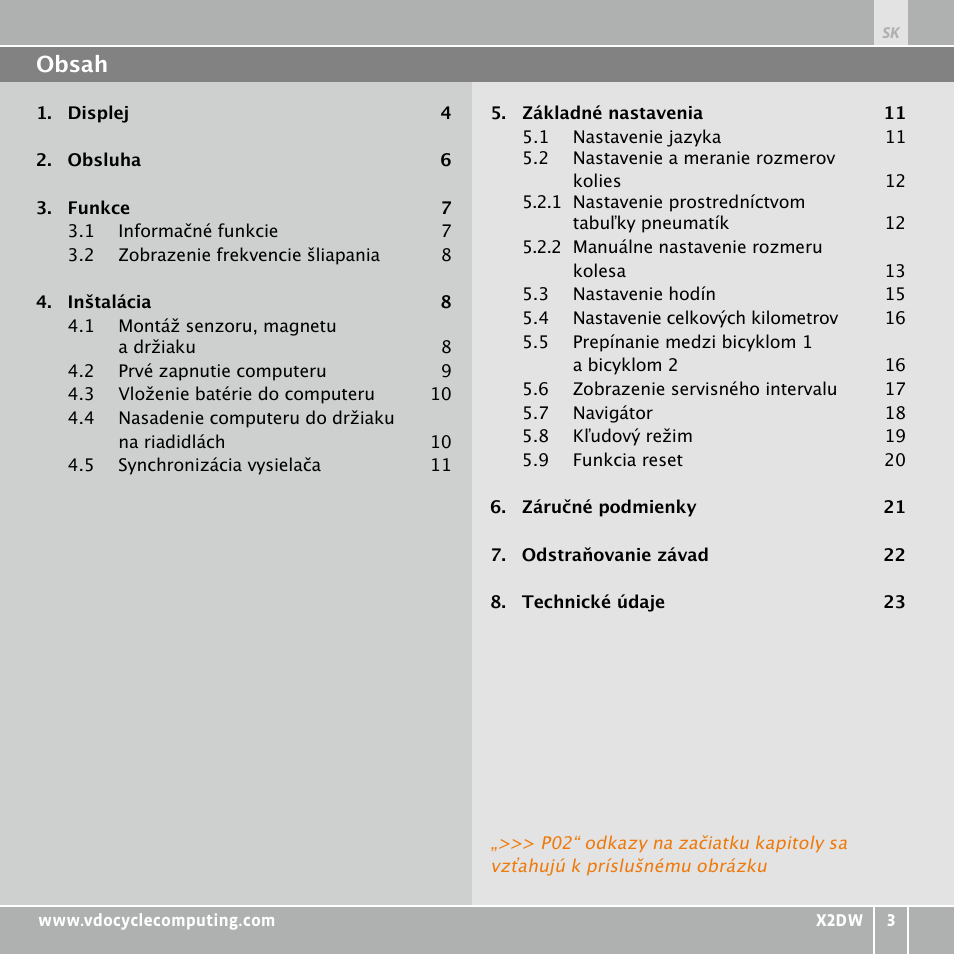 VDO WL X2 DW User Manual | Page 315 / 336