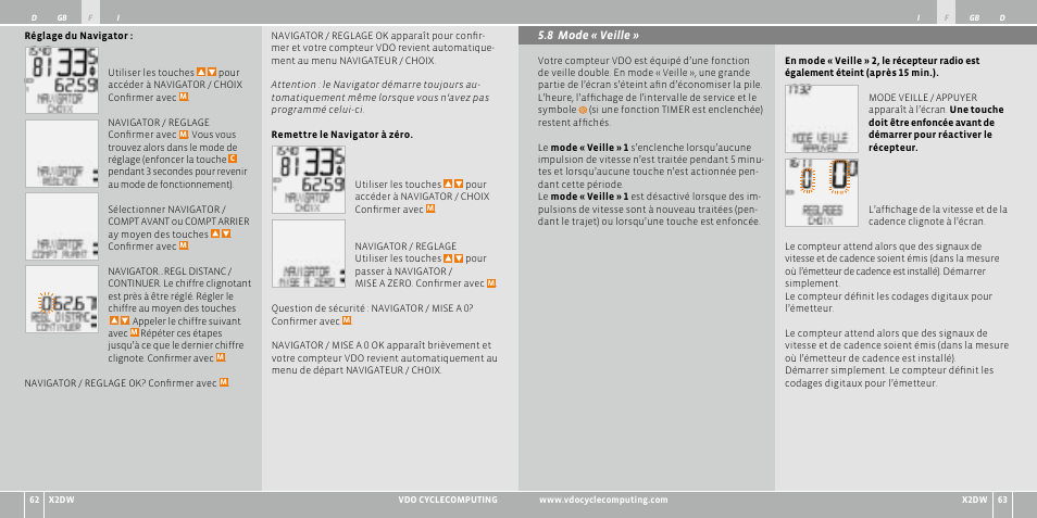 VDO WL X2 DW User Manual | Page 32 / 336