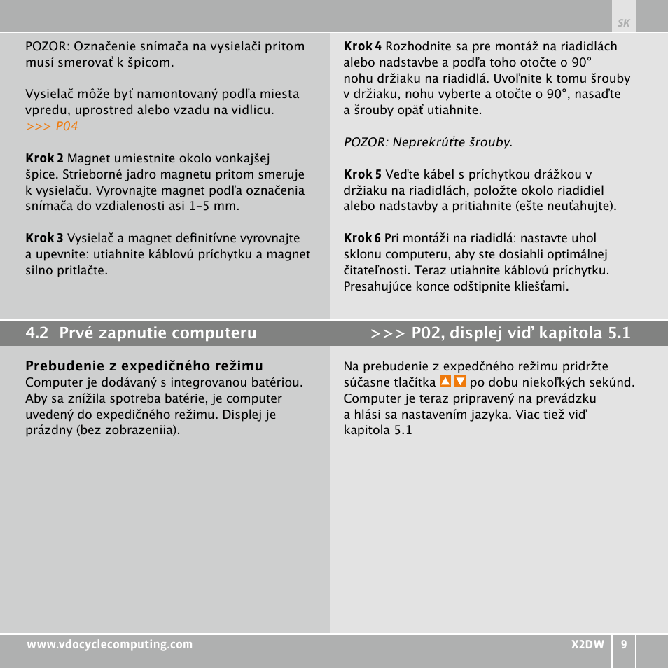 VDO WL X2 DW User Manual | Page 321 / 336