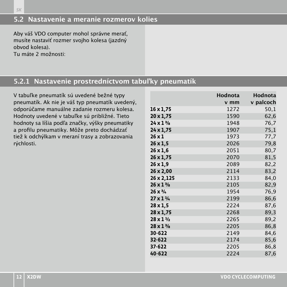 VDO WL X2 DW User Manual | Page 324 / 336