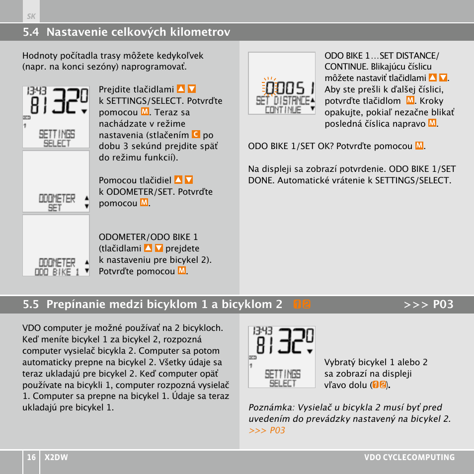 VDO WL X2 DW User Manual | Page 328 / 336