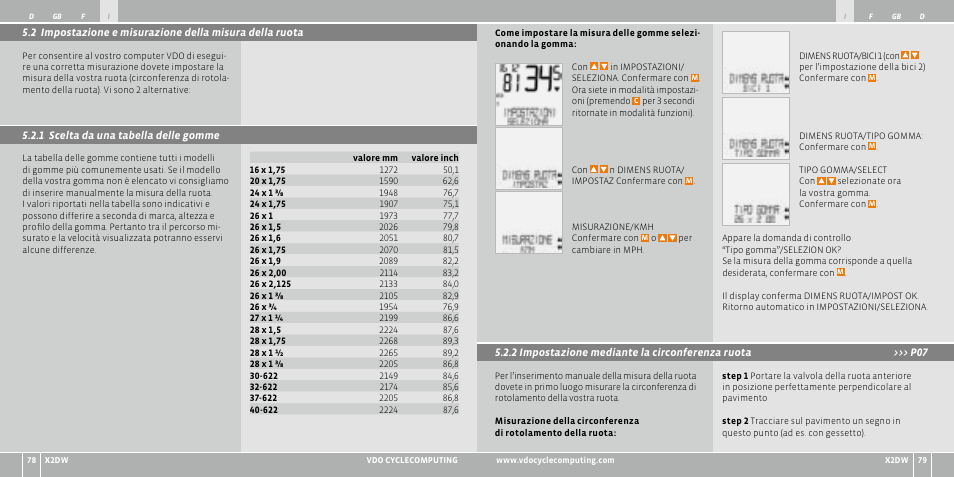 VDO WL X2 DW User Manual | Page 40 / 336