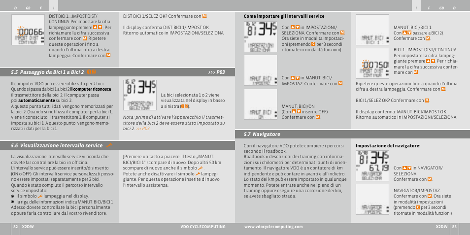 VDO WL X2 DW User Manual | Page 42 / 336