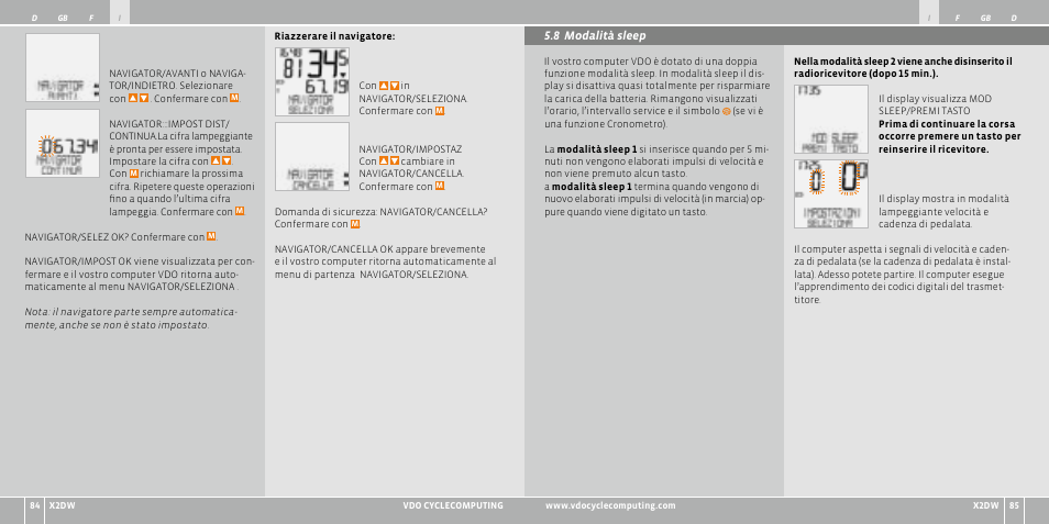 VDO WL X2 DW User Manual | Page 43 / 336