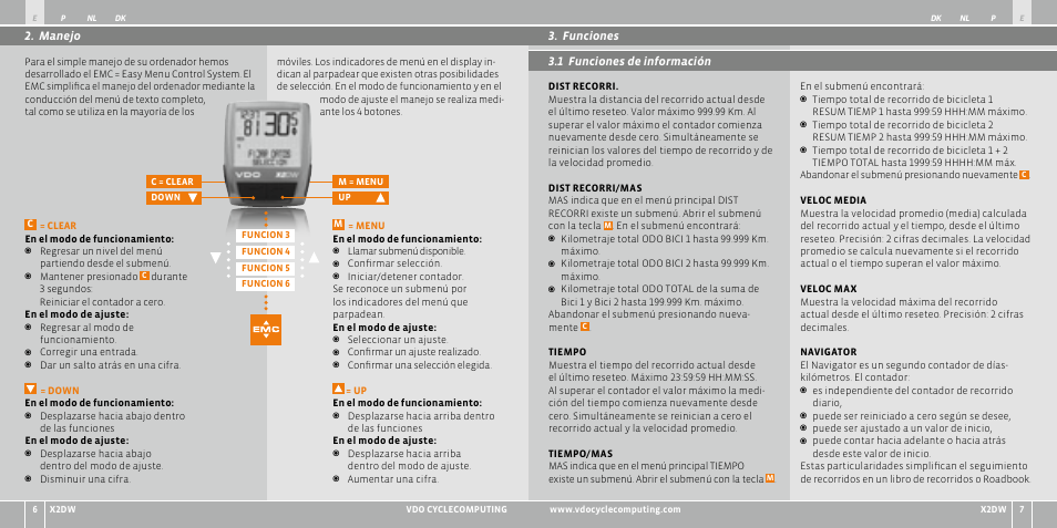 VDO WL X2 DW User Manual | Page 51 / 336