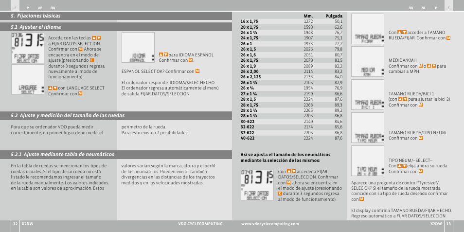 VDO WL X2 DW User Manual | Page 54 / 336
